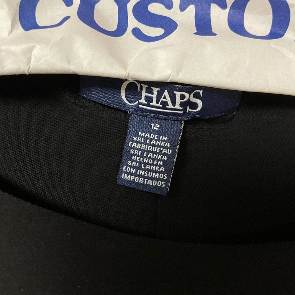 Chaps long black evening gown… very elegant